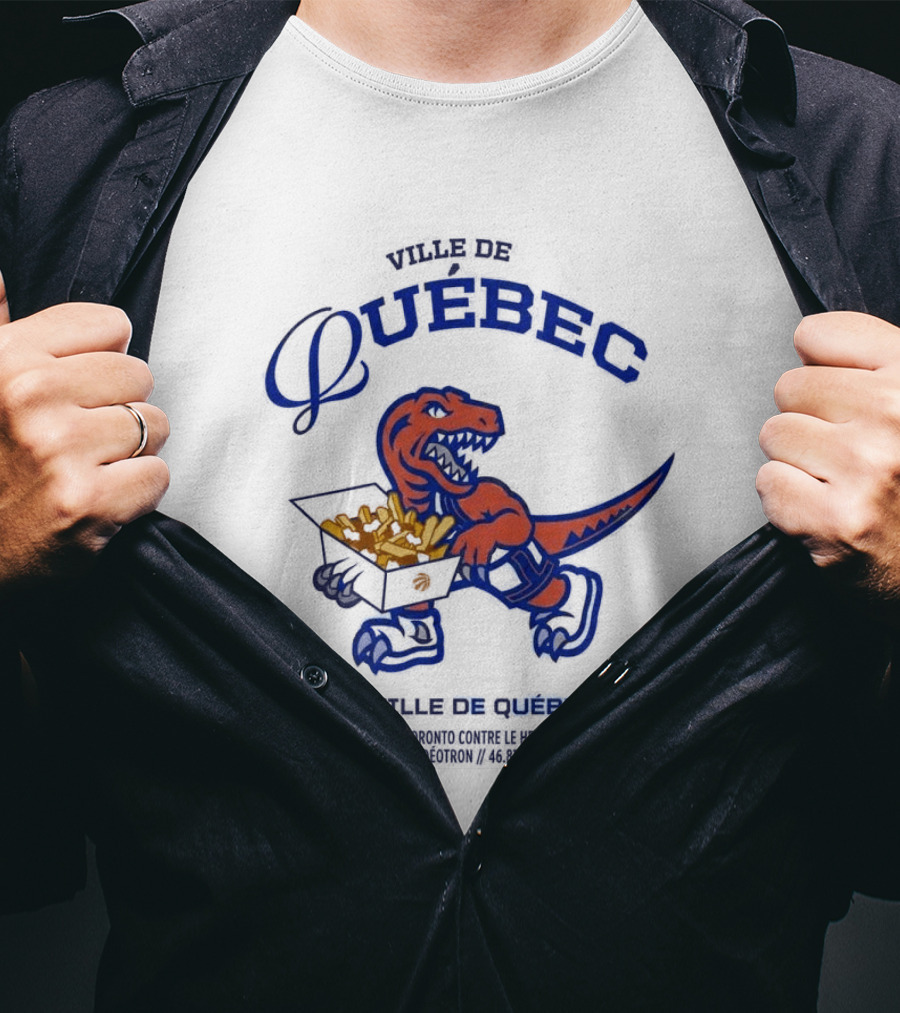 Ville De Quebec Raptors Canada 26 Poutine Games T-Shirt