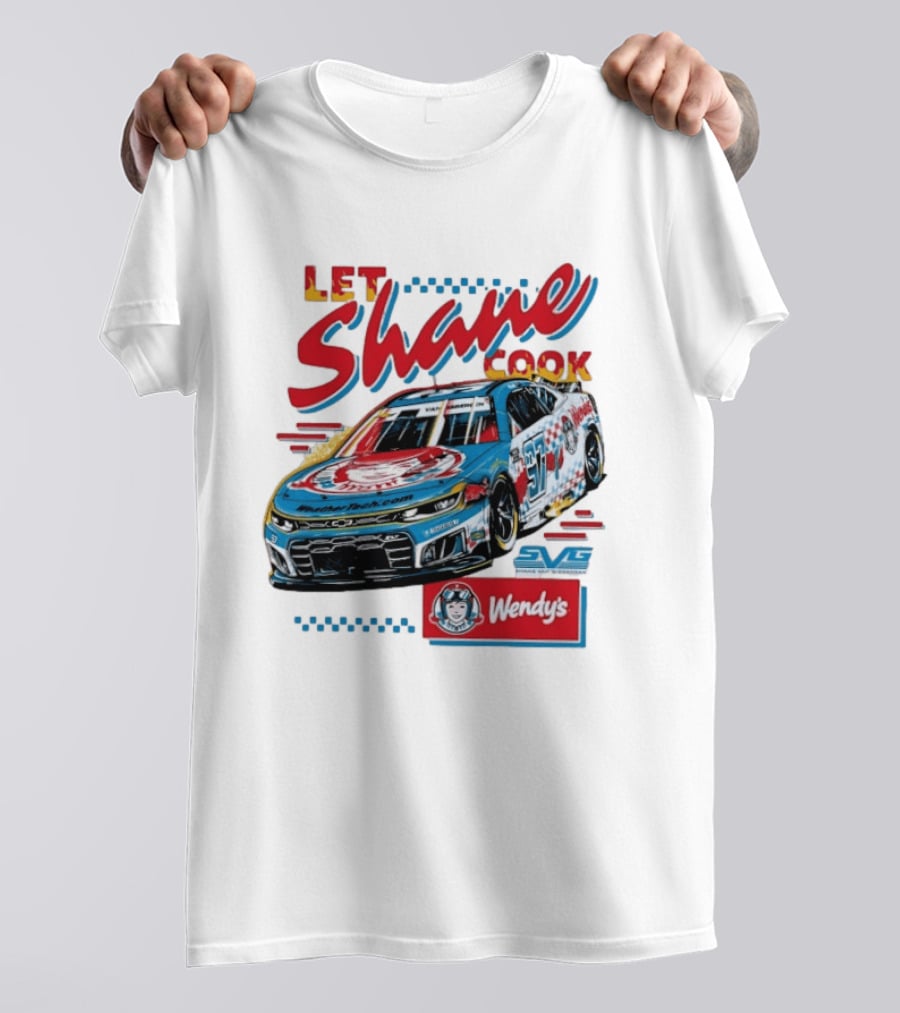Let Shane Cook Shane Van Gisbergen Wendy's Race Car SVG T-Shirt