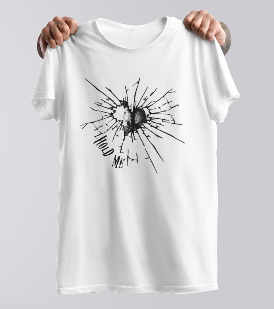 Edward Scissorhands Spider Web Shattered Glass Effect T-Shirt