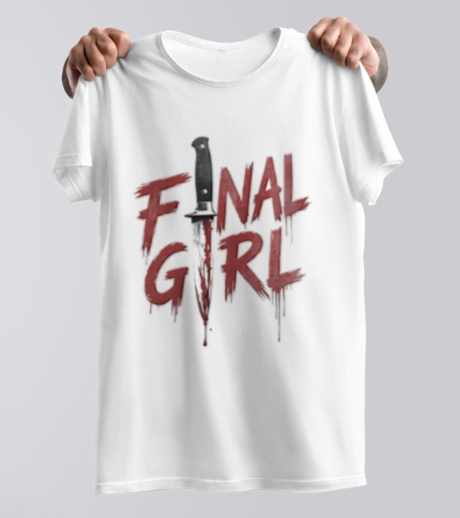 Final Girl Blood Soaked Knife Horror T-Shirt