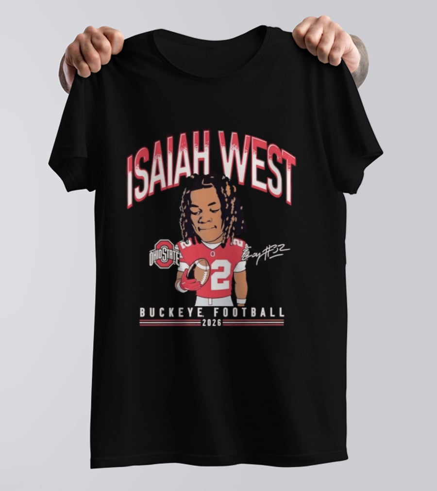 2026 Ohio State Buckeyes Isaiah West Buckeye Football T-Shirt