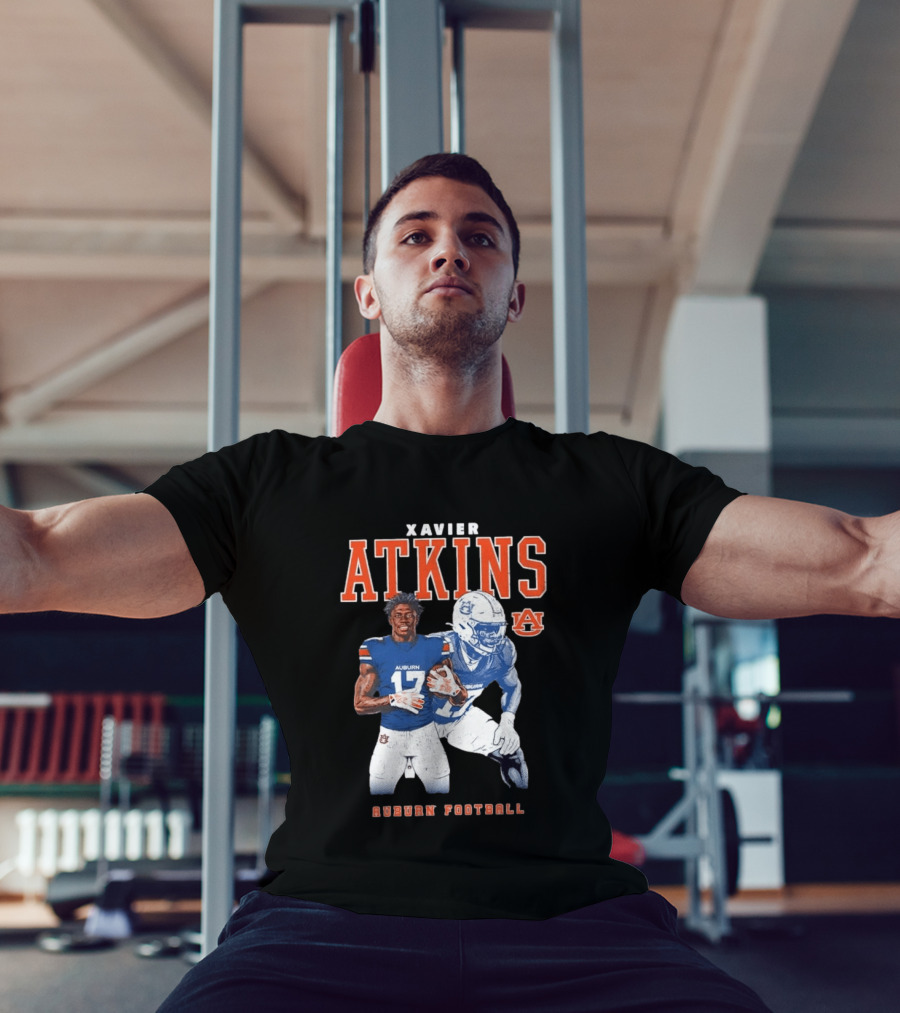 Xavier Atkins Auburn Tigers 17 Football Auburn University T-Shirt