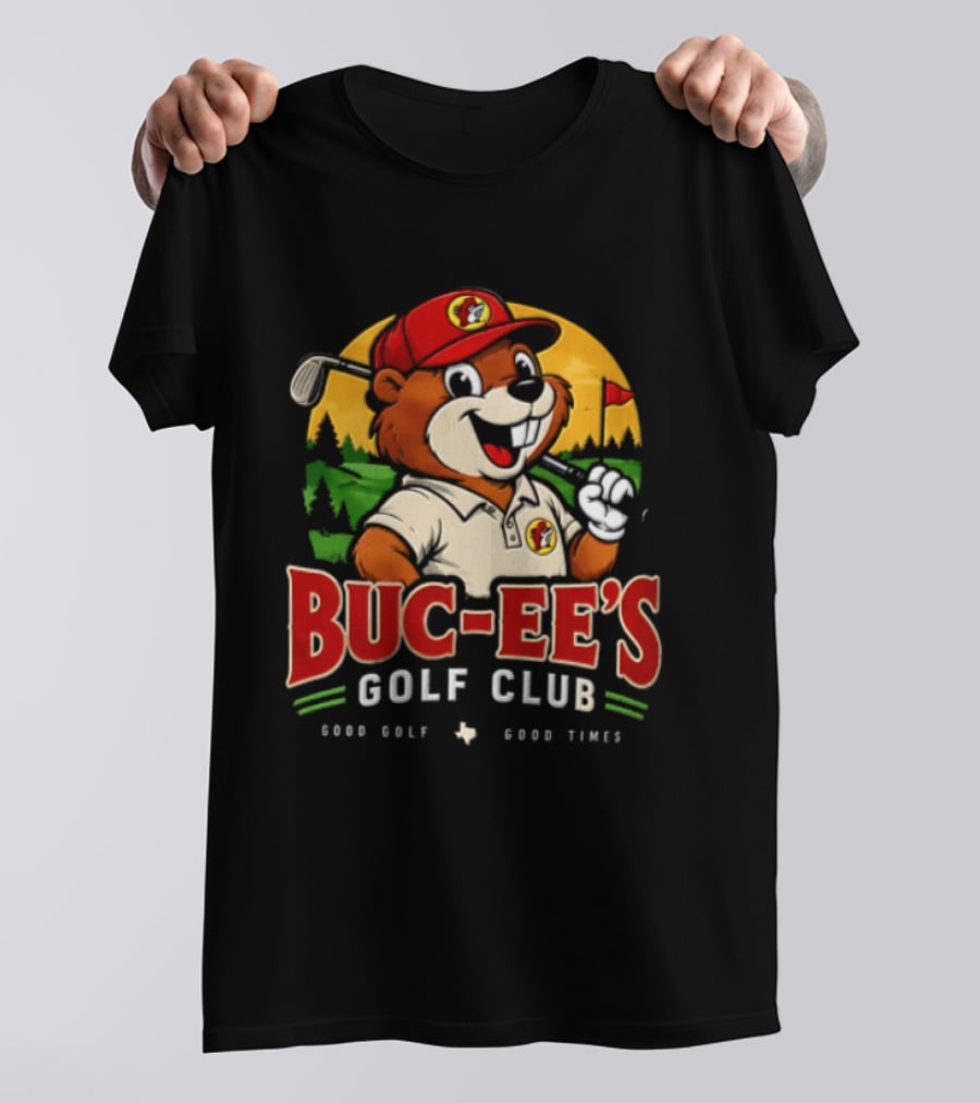Buc Ee's Golf Club Beaver Good Golf Good Times T-Shirt