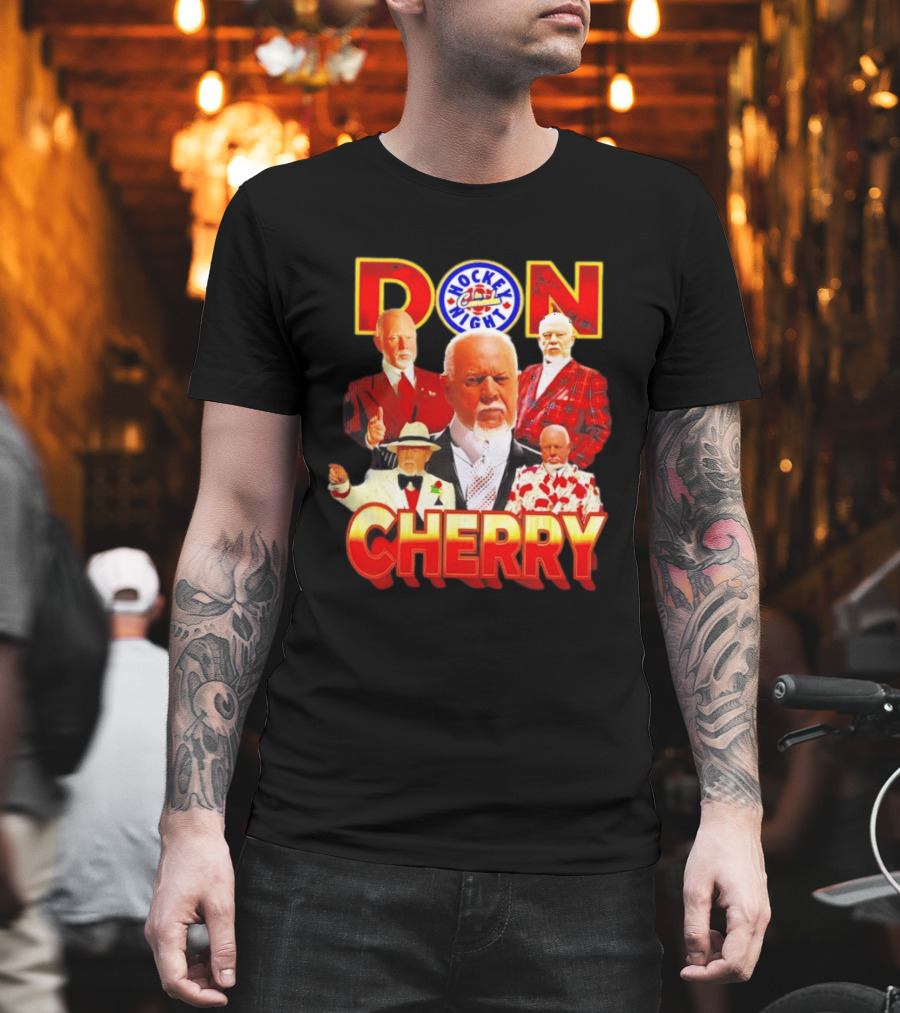 Hockey Night Don Cherry Boston Bruins Bootleg T-Shirt