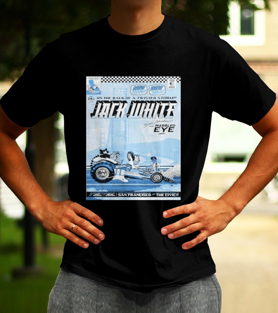 Jack White San Francisco Event At Bill Graham Civic Featuring Marbled Eye 2026 T-Shirt