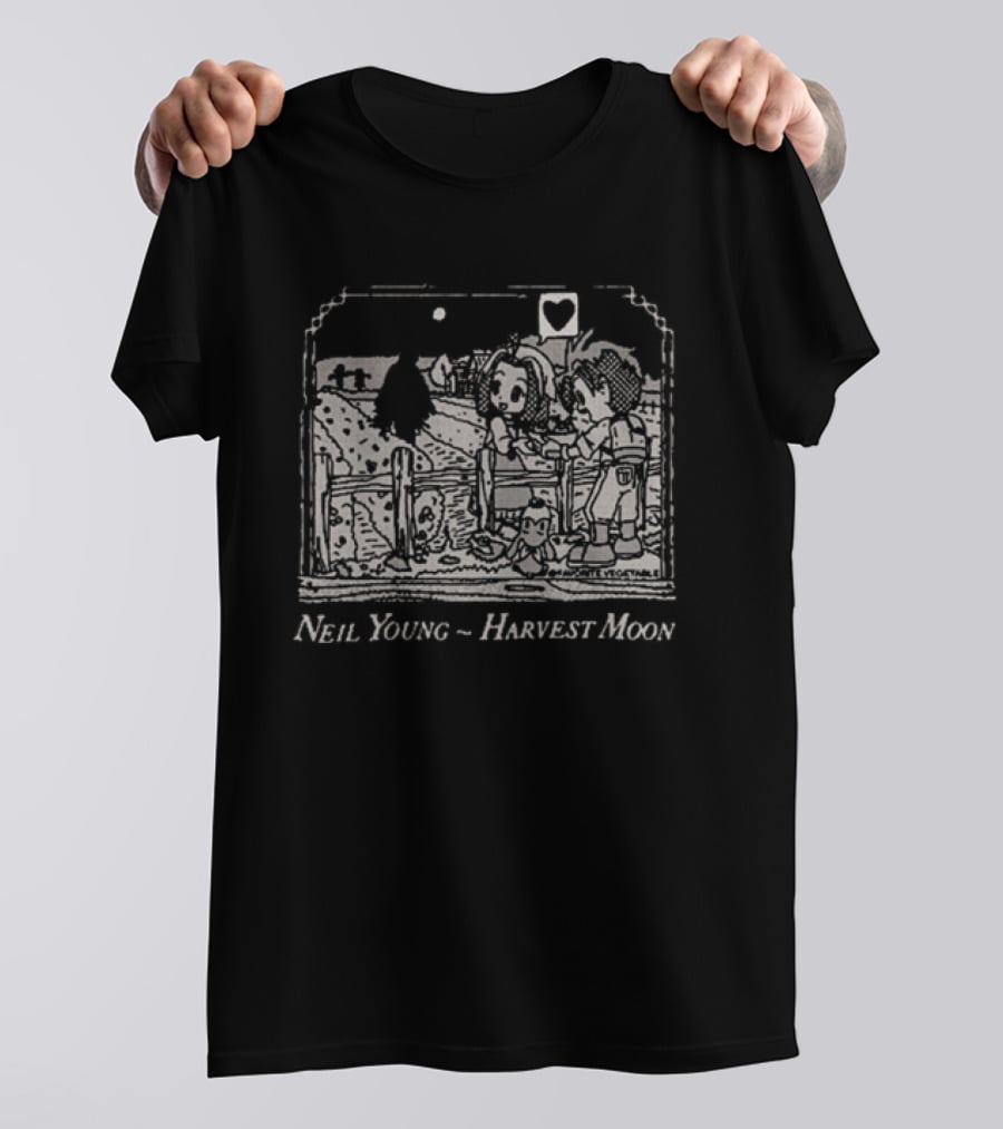 Neil Young Harvest Moon Let's Go Dancin In The Light Favorite Vegetable T-Shirt