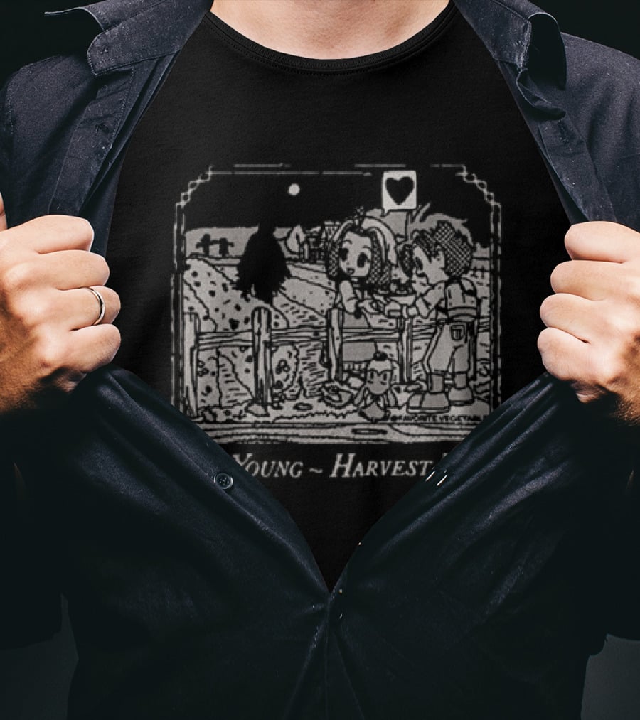 Neil Young Harvest Moon Let's Go Dancin In The Light Favorite Vegetable T-Shirt
