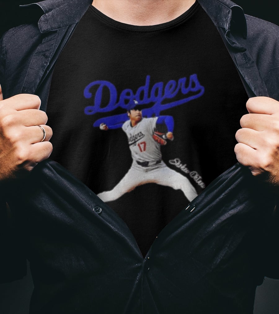 Dodgers Shohei Ohtani 17 Baseball Player Los Angeles T-Shirt