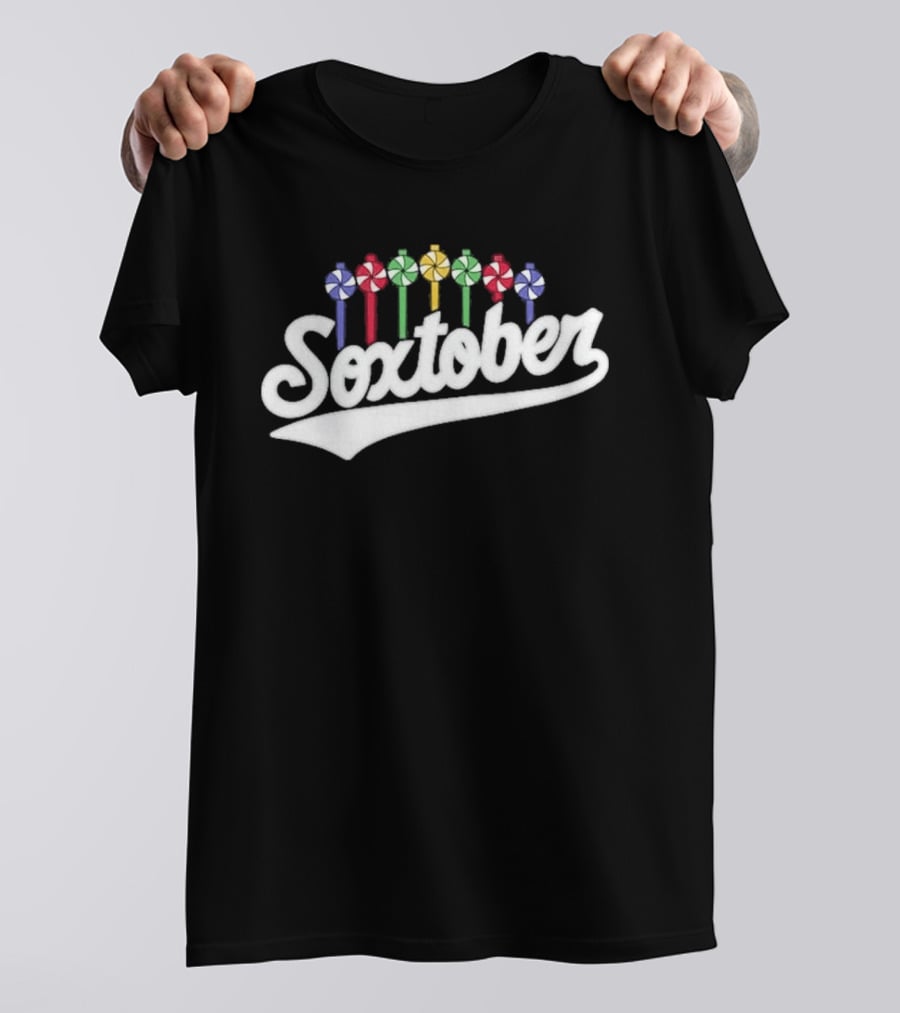Soxtober Boston Red Sox Playoff Celebration Candy T-Shirt