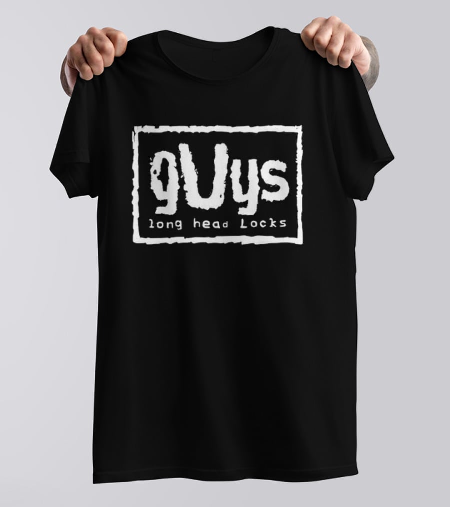 Guys Long Head Locks Trendy T-Shirt