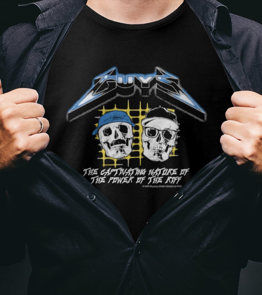 The Guysery Captinating Nature Power Of The Riff Metal Rock T-Shirt