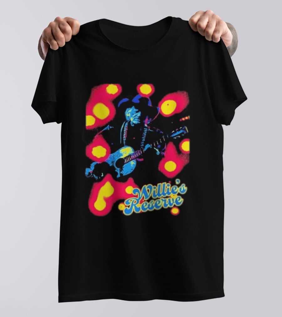 Willie's Nelson Reserve Psychedelic Country Music Legend T-Shirt