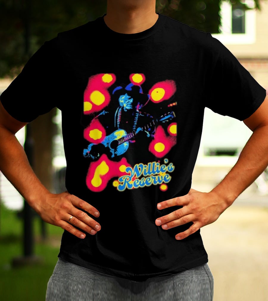Willie's Nelson Reserve Psychedelic Country Music Legend T-Shirt