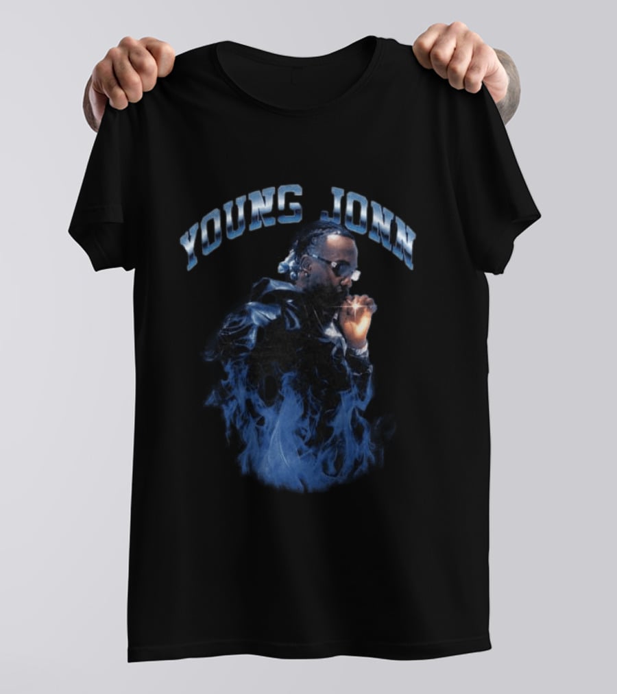 Young Jonn Midnight Frequency Smoke Aesthetic T-Shirt