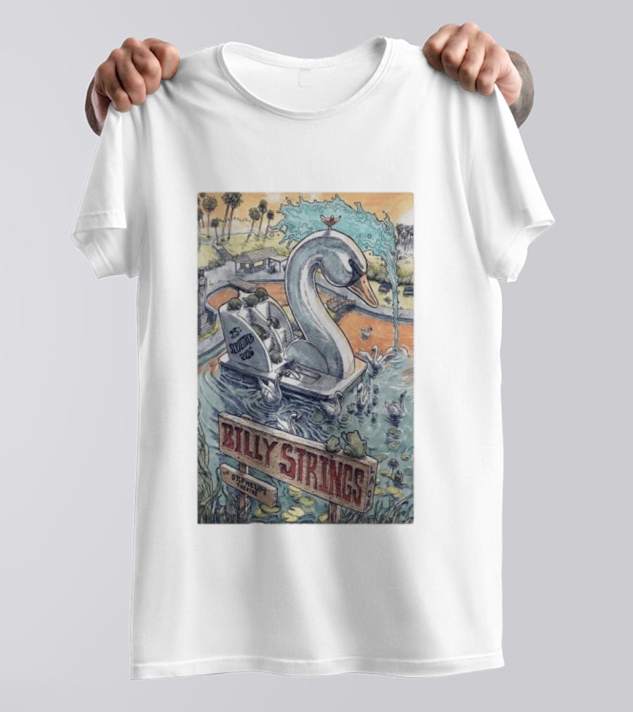 Billy Strings September 25 2026 Orpheum Theatre Los Angeles Swan Boat T-Shirt
