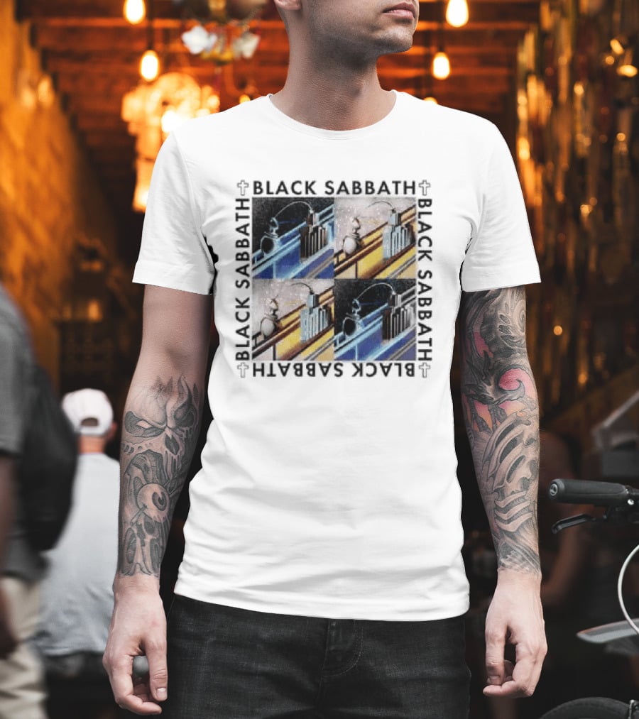 Black Sabbath Technical Ecstasy Raglan Blocks T-Shirt