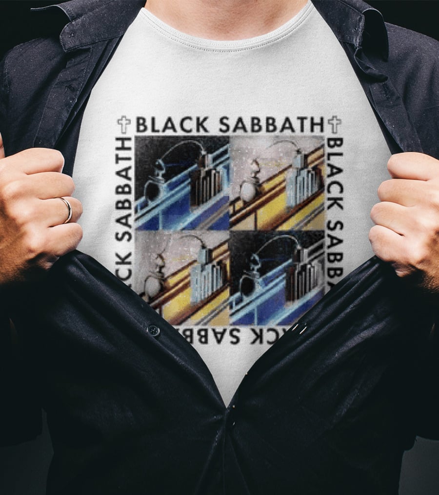 Black Sabbath Technical Ecstasy Raglan Blocks T-Shirt
