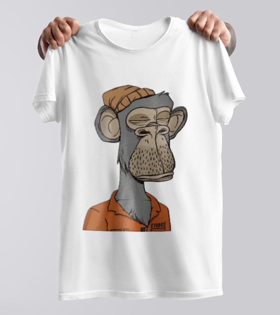 Bored Ape Yacht Club Astronaut Inmate Orange Jumpsuit T-Shirt