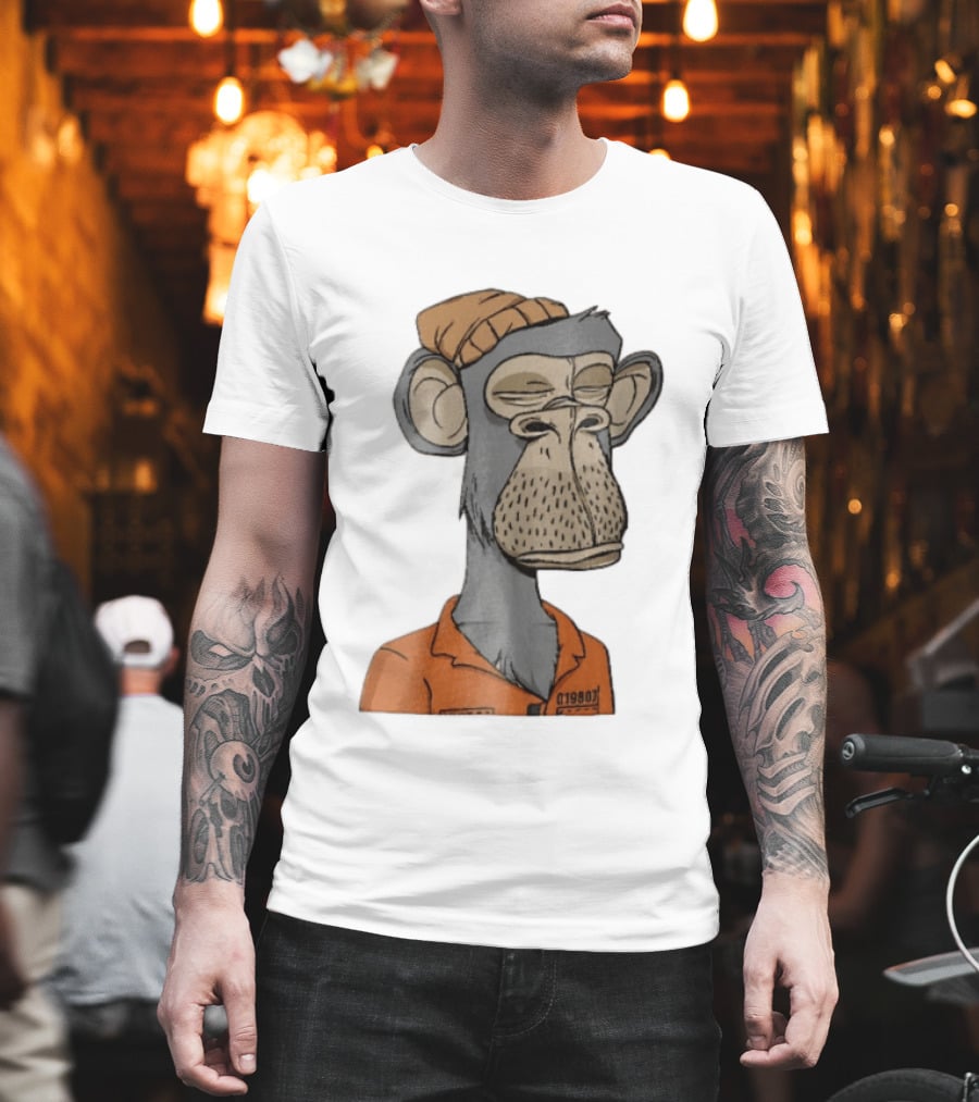 Bored Ape Yacht Club Astronaut Inmate Orange Jumpsuit T-Shirt