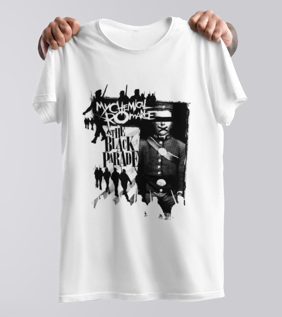 My Chemical Romance Warpath Distressed Band Names T-Shirt