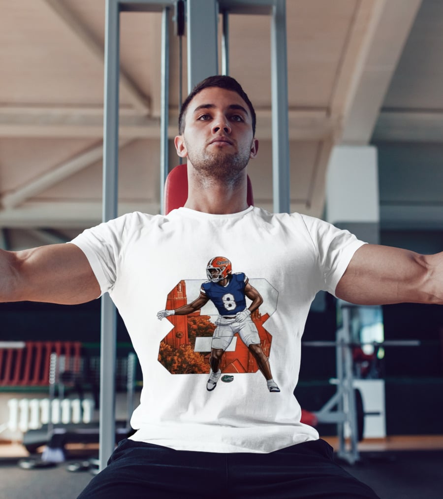 NCAA Florida Gators No 8 Aaron Chiles Jr. T-Shirt