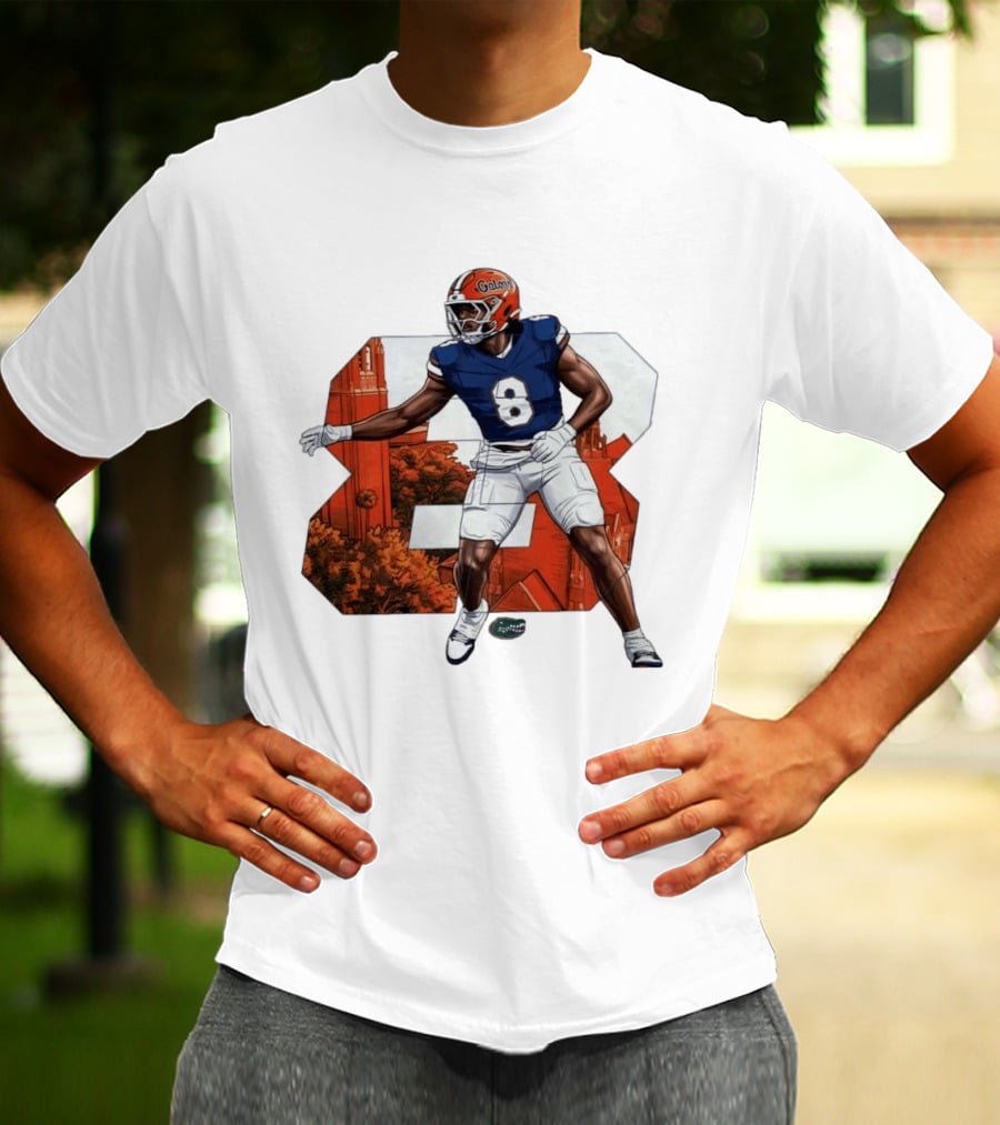NCAA Florida Gators No 8 Aaron Chiles Jr. T-Shirt