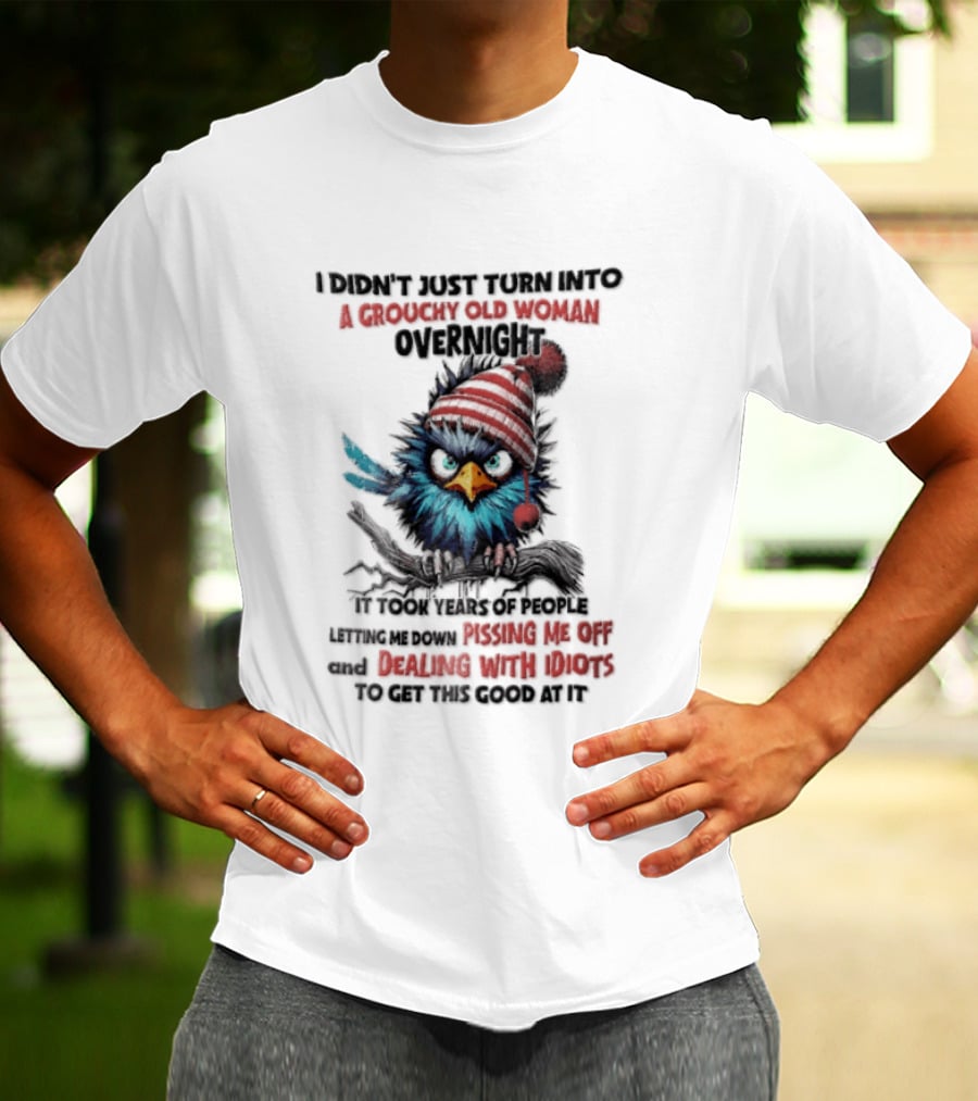 I Didn't Just Turn Into A Grouchy Old Woman Overnight Messing With Idiots To Get This Good Bird T-Shirt