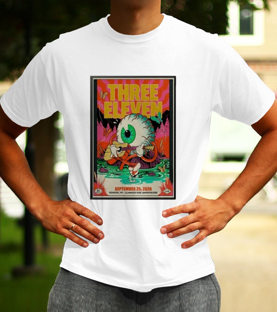 Three Eleven 311 September 25 2026 Roanoke VA Elmwood Park Amphitheater T-Shirt