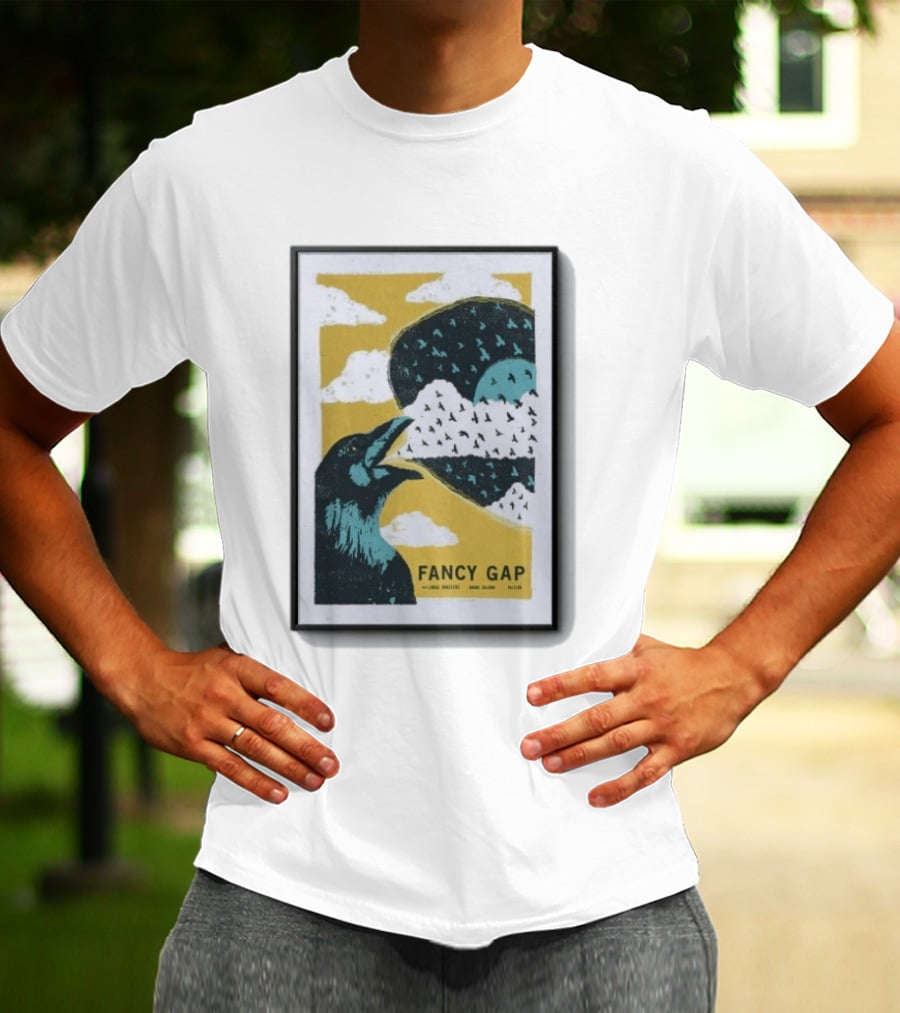 Fancy Gap Oct 2 2026 Boone Saloon Vintage Crow And Cloud Print T-Shirt