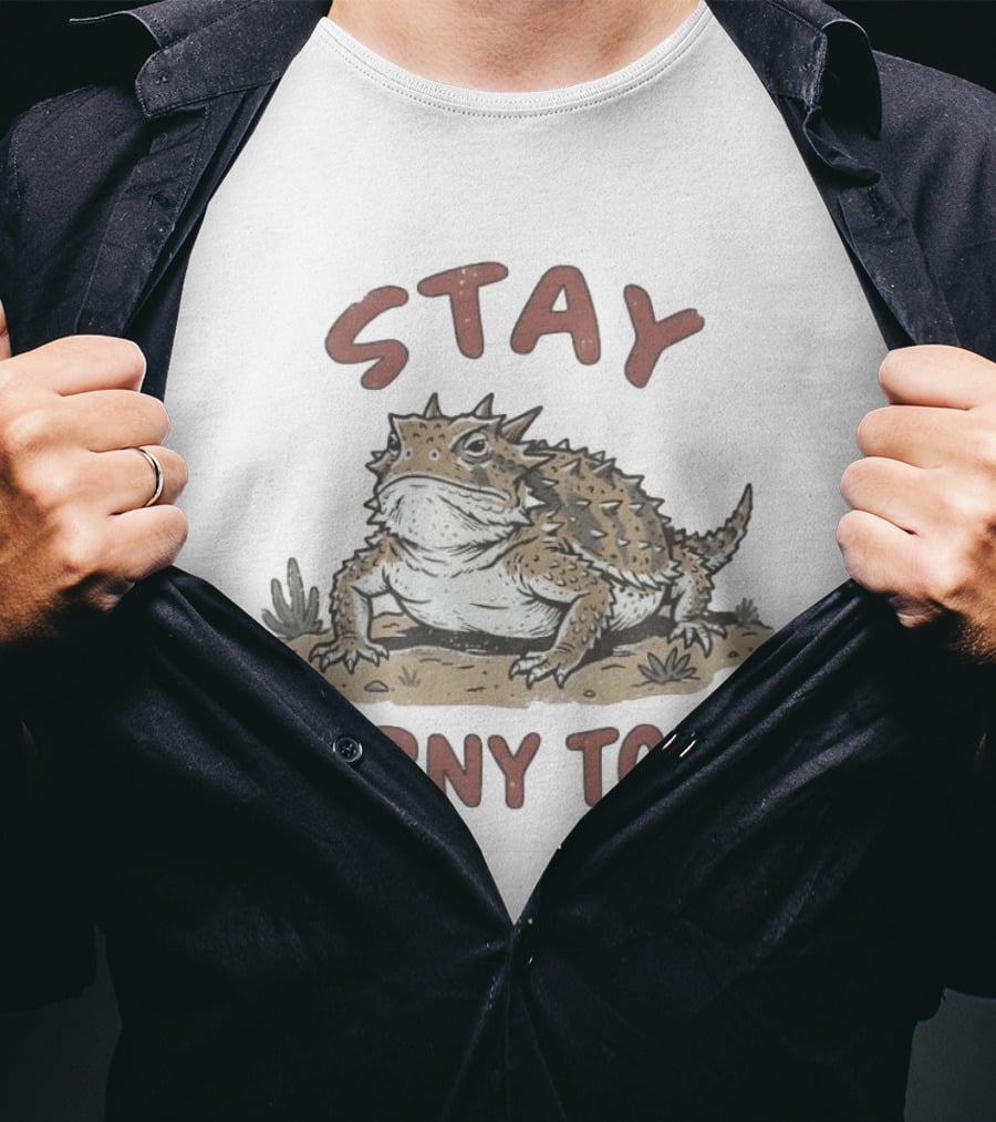 Stay Horny Toad Horned Lizard Desert Animal T-Shirt