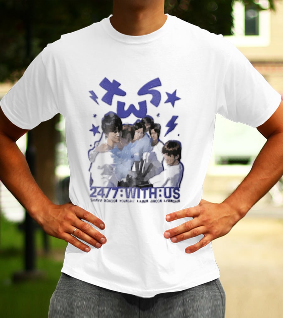 TWS Kpop Group 247 With Us Members Name T-Shirt