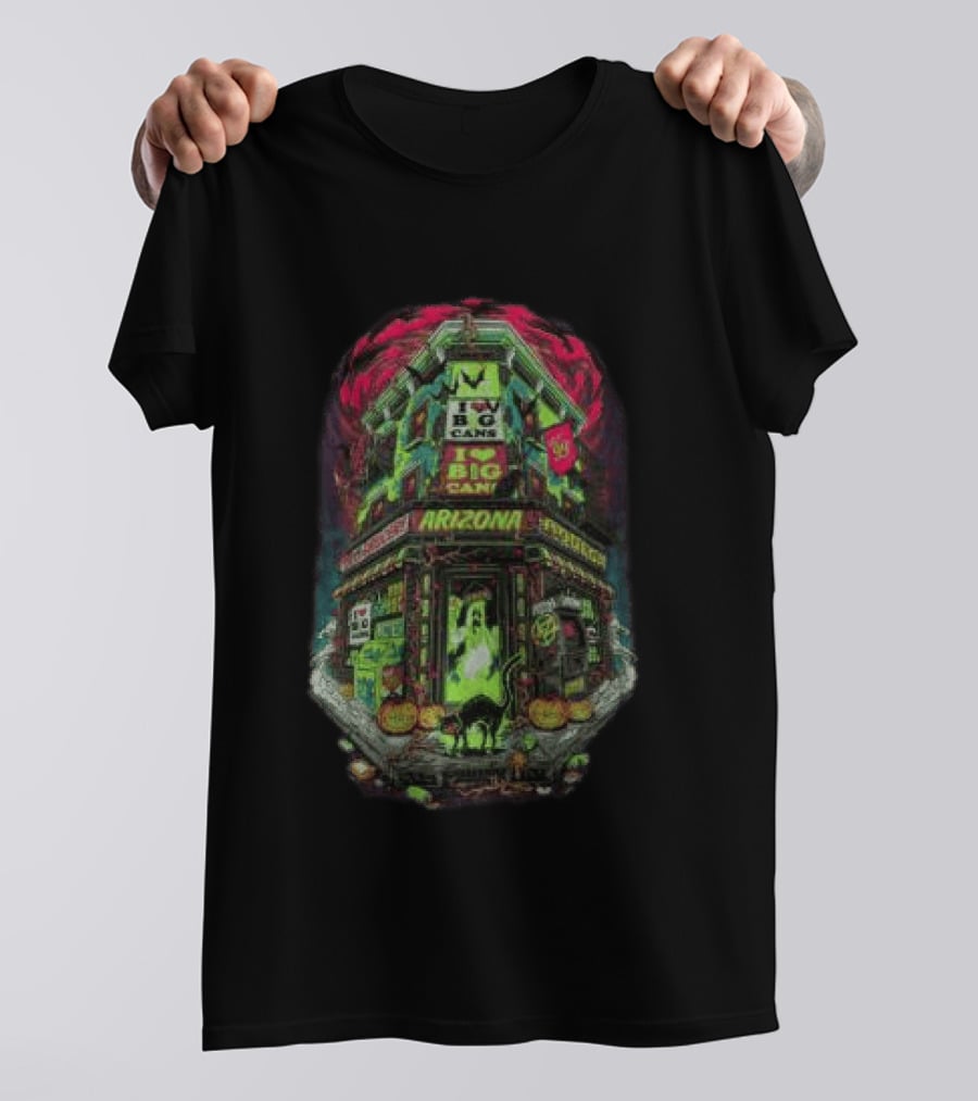 Arizona Black Haunted Big Cans Halloween Bodega Spooky Long Sleeve T-Shirt