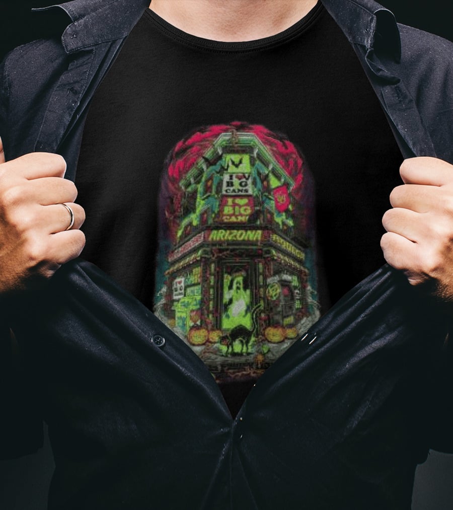 Arizona Black Haunted Big Cans Halloween Bodega Spooky Long Sleeve T-Shirt