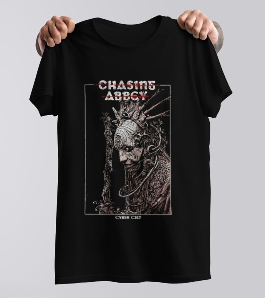 Chasing Abbey Cyber Celt Album Steampunk Cyberpunk Android T-Shirt