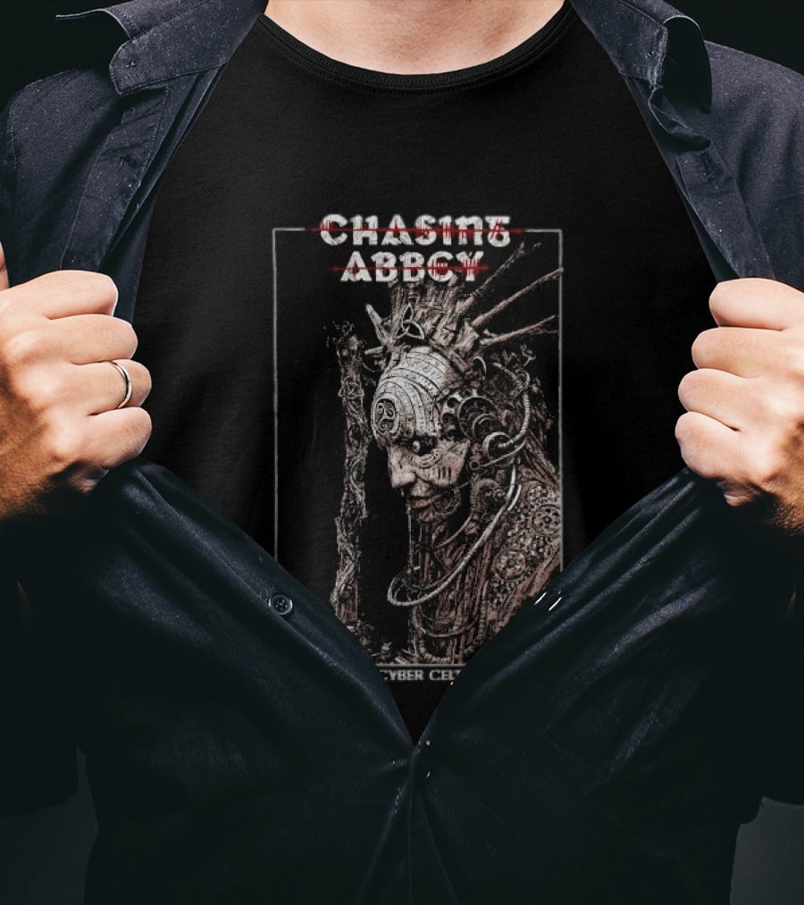Chasing Abbey Cyber Celt Album Steampunk Cyberpunk Android T-Shirt
