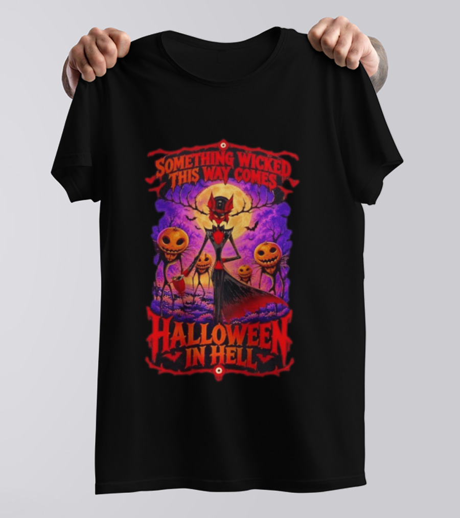 Hazbin Hotel Halloween In Hell Something Wicked This Way Comes T-Shirt