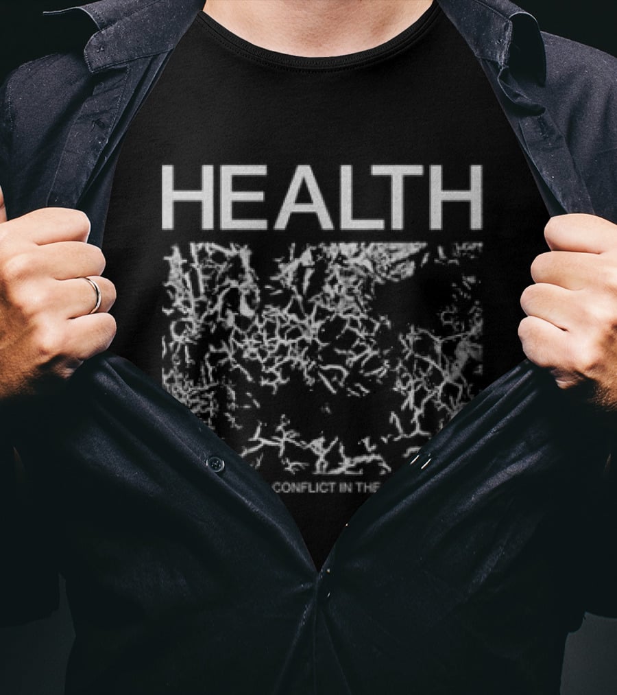 HEALTH Neo Industrial Conflict DLC Rat Wars II Tracklist T-Shirt