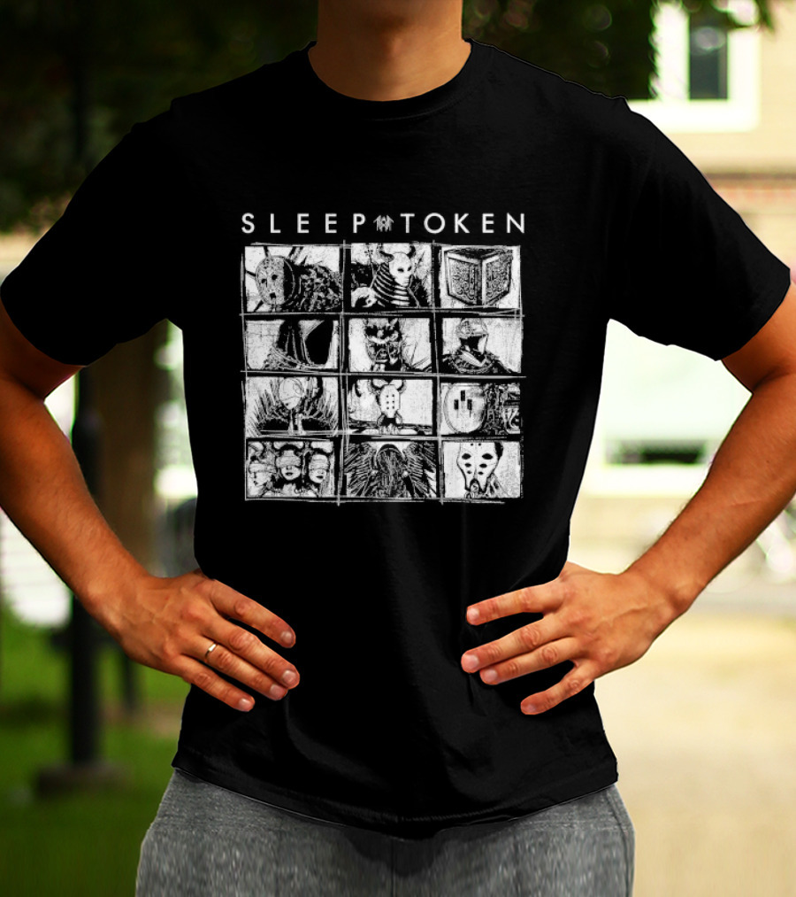 Sleep Token Figures Album Cover Art Grid T-Shirt