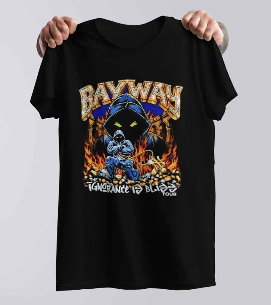 Bayway The Ignorance Is Bliss Tour 2026 And Flames T-Shirt