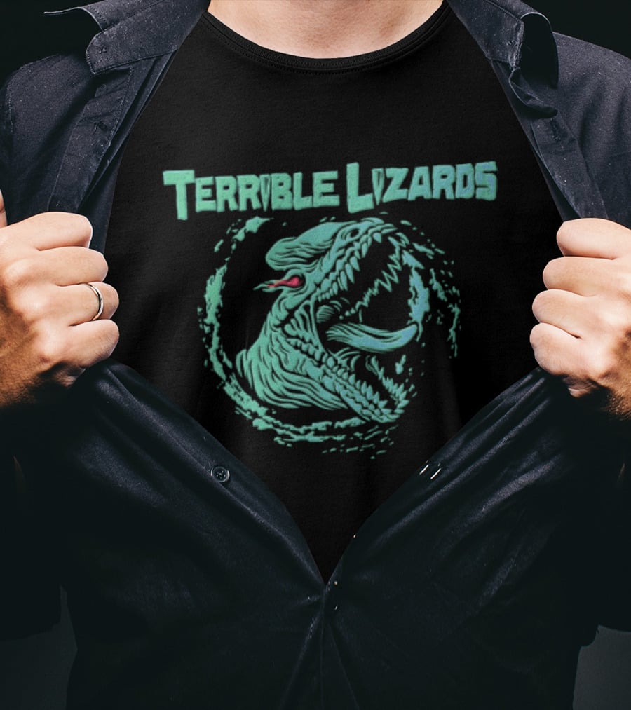 Terrible Lizards Dinosaur Rex Roaring T-Shirt