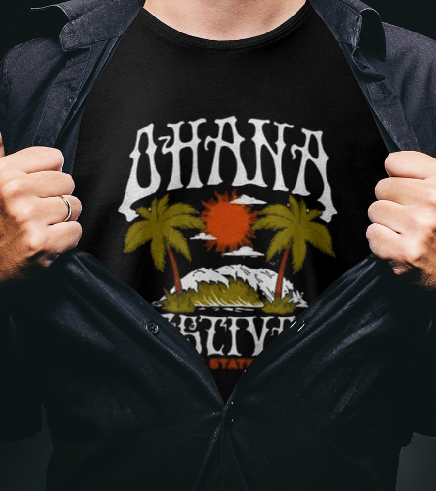 Ohana Festival Original Collection 2026 Acid Wave Tropical Sunset T-Shirt