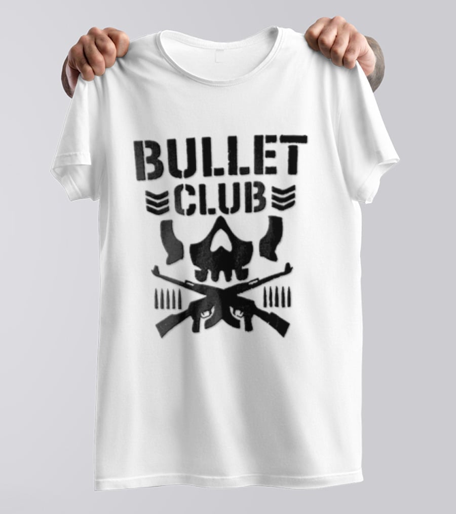 Bullet Club Skull Gun Crossbones Wrestling T-Shirt