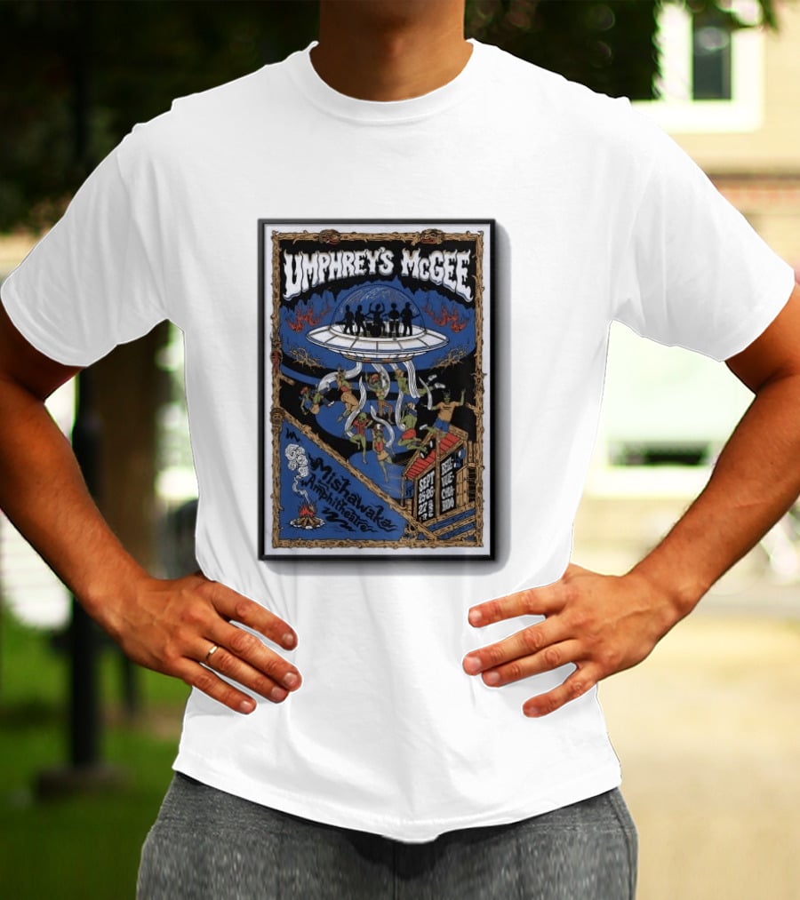Umphrey's McGee Mishawaka Amphitheatre September 26 28 2026 Alien T-Shirt