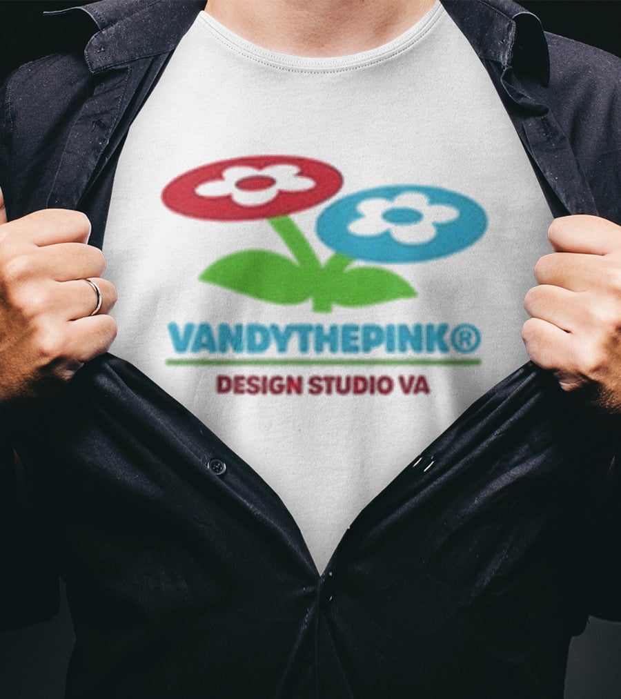 Vandythepink Two Flower Buckle Design Studio VA T-Shirt