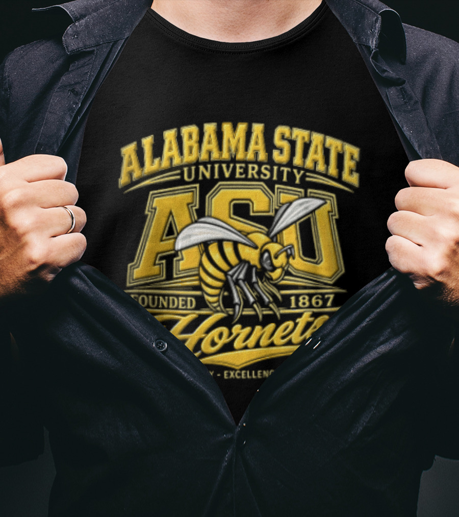 Alabama State University ASU Hornets Est 1867 Opportunity Excellence Impact T-Shirt