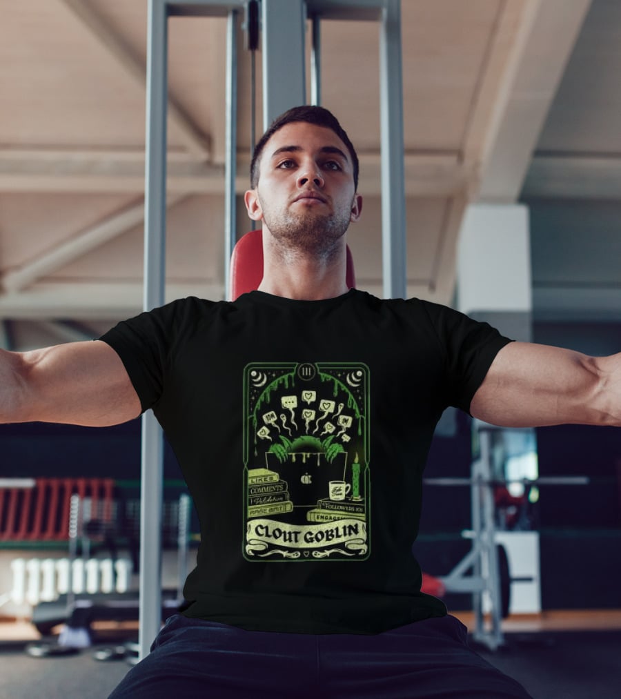 Do We Know Them Clout Goblin Tarot Card Style Social Media Icons And Keywords T-Shirt