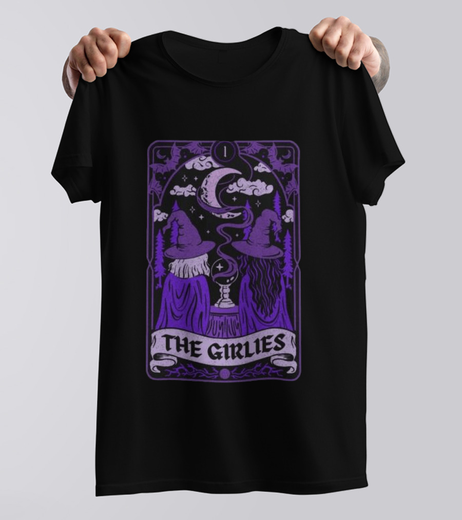 Witchy Tarot Card Style The Girlies Do We Know Them Moon Magic T-Shirt
