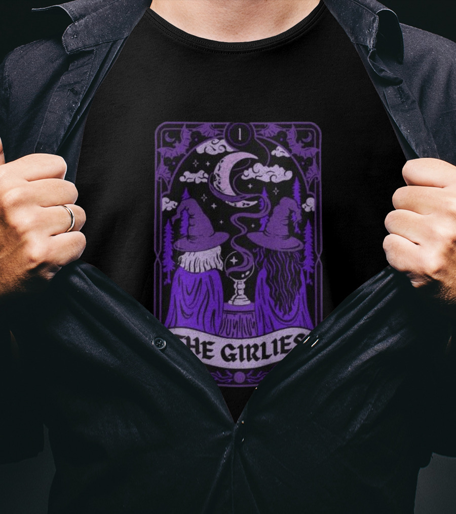 Witchy Tarot Card Style The Girlies Do We Know Them Moon Magic T-Shirt