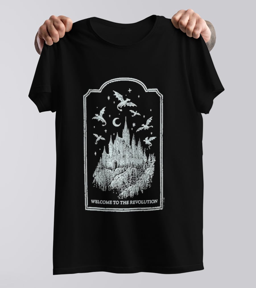 Fourth Wing Welcome To The Revolution Castle And Flying Beasts T-Shirt