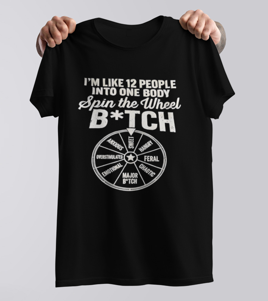 I'm Like 12 People Into One Body Spin The Wheel B*tch Fun Sassy T-Shirt